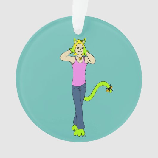 katmeisje ornament (voorkant)