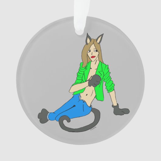 katmeisje ornament (voorkant)