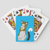 katmeisje pokerkaarten (Achterkant)