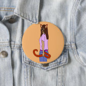 katmeisje ronde button 4,0 cm (In situ)