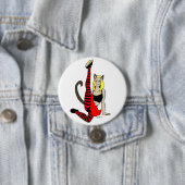 katmeisje ronde button 7,6 cm (In situ)