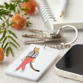 katmeisje sleutelhanger (Voorkant Rechts)