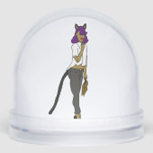 katmeisje sneeuwbol (Voorkant)