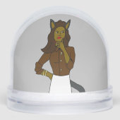 katmeisje sneeuwbol (Voorkant)