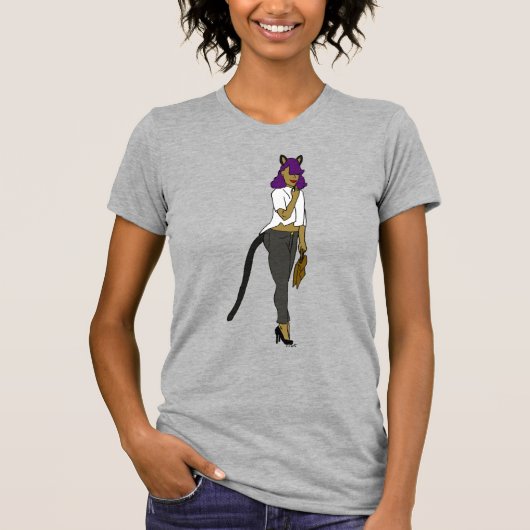 katmeisje t-shirt (Voorkant)