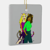 katmeisjes keramisch ornament (Rechts)