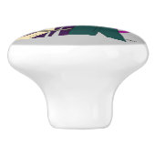 katmeisjes keramische knop (Zijkant)