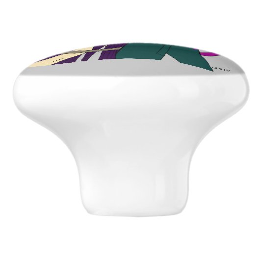 katmeisjes keramische knop (Zijkant)