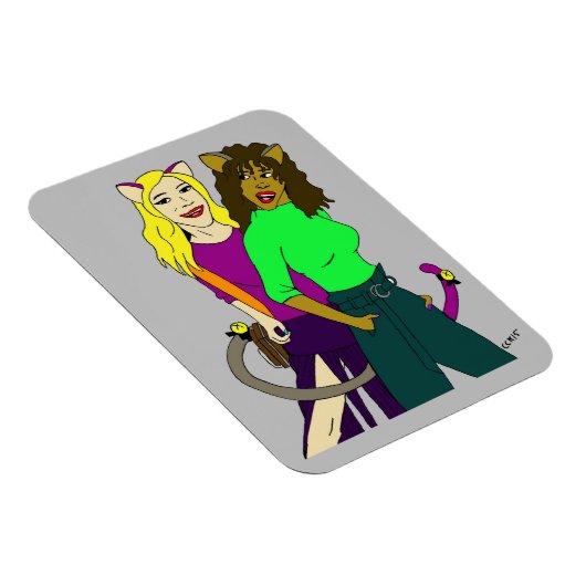 katmeisjes magneet (Rechterzijde)