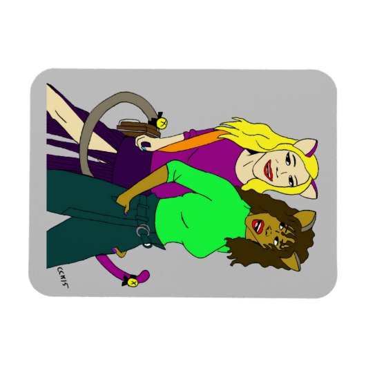 katmeisjes magneet (Horizontaal)