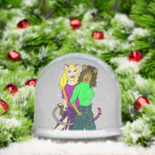 katmeisjes sneeuwbol (Kerstmis)