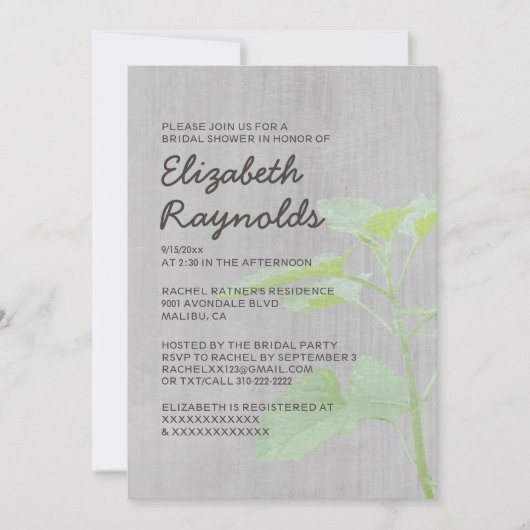 katmint Bridal Shower-uitnodigingen Kaart (Voorkant)