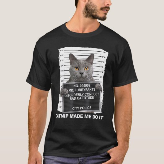 Katnip Maakte Me Doen Het  Kat T-shirt (Voorkant)