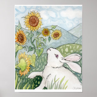 Katniss en Zonnebloemen Poster