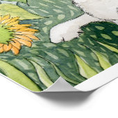 Katniss en Zonnebloemen Poster (Hoek)