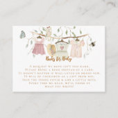 Katoeages, koudband, roze Baby shower Informatiekaartje (Voorkant)