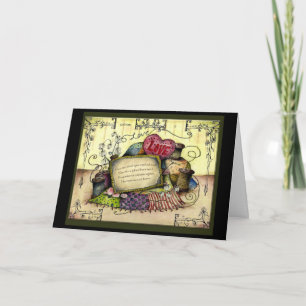 Katoen 2e jaar Jubileum cadeaukaart voor bruiloft Kaart