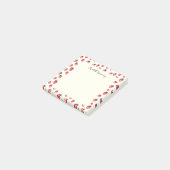 Katoen aardbei met handtekening  Boho Post-it® Notes (Schuin)