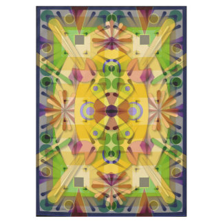 Katoen abstract geo 60x84 inch 0640j tafelkleed