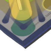 Katoen abstract geo 60x84 inch 0640j tafelkleed (Gekanteld)