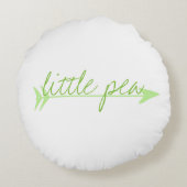 Katoen Baby, mammie en aangepaste ronde Sierkussen Rond Kussen (Achterkant)