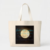 Katoen Baby Moon-Stars Canvas tas Baby Dapeltas (Voorkant)