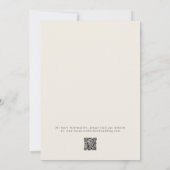 Katoen beige bruiloft kaart (Achterkant)