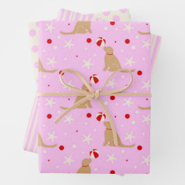 Katoen bekerpups Katoen Snoep Katoen Roze Gift Wra Inpakpapier Vel