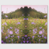 Katoen bloem cadeaupapier (Vlak)