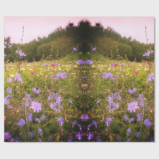 Katoen bloem cadeaupapier (Vlak)