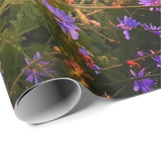 Katoen bloem cadeaupapier (Rol Hoek)