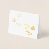 Katoen bloem Dank je Folie Kaarten (Voorkant)