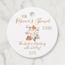 Katoen Bloem Favor Tags