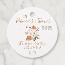Katoen Bloem Favor Tags Bedankjes Labels