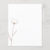 Katoen Bloem Herfst Terracotta Indie budget Flyer (Achterkant)