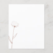 Katoen bloem Terracotta budget Botanisch dat we do Flyer (Achterkant)