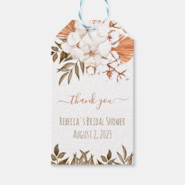 Katoen bloem Vrijgezellenfeest Gift Label Cadeaulabel