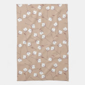 Katoen bloemen - Aangepast patroon Theedoek (Verticaal)