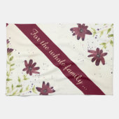 Katoen Bloemen theedoek (Horizontaal)