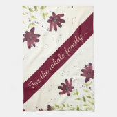 Katoen Bloemen theedoek (Verticaal)