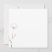 Katoen Boho Terracotta Indie Eenvoudig dank je wel Kaart (Achterkant)