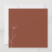 Katoen Boho Terracotta Indie moderne dank je Kaart (Achterkant)