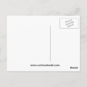 Katoen boll Briefkaart Wit (Achterkant)