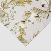 Katoen Boll  Floral Foliage Mustard Craft Tissuepapier (Detail)