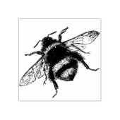 Katoen Bumble Bee  Victoriaans Rubberstempel (Afrduk)