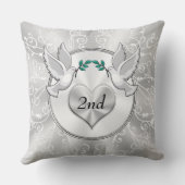 KATOEN cadeautjes voor Jubileum van de tweede brui Kussen (Achterkant)