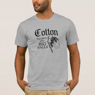 KATOEN DE PLANT MET GROETE BOLLEN T-SHIRT