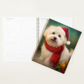 Katoen De Tulear Hond in Sneeuw Kerstmis Planner (Display)