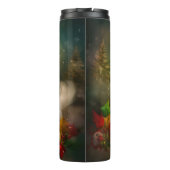 Katoen De Tulear Hond in Sneeuw Kerstmis Thermosbeker (Achterkant)