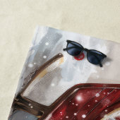 Katoen De Tulear Hond Kerstfeest Strandlaken (In situ)